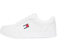 Tommy Jeans Tjm Cupsole Long Lace Leather EM0EM01707 Low Top, Bianco (Ecru), Taglia 40, Bianco Ecru, 42 EU