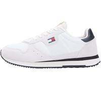 Tommy Jeans Tjm Eva Runner Leather Em0em01690, Basso Top Uomo, White (Ecru/Black), 43 EU