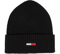 Tommy Jeans Tjm Flag Rib Beanie Nero (Nero), Nero (Nero), Taglia Unica