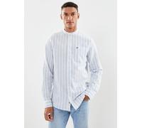 Tommy Jeans - Tjm Mao Stripe Linen Blu - Abbigliamento XXL Blu