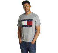 Tommy Jeans TJM Melange Big Flag M - T-shirt - uomo S Grey man Cotton In Conversion