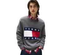 Tommy Jeans TJM Melange Flag M - maglione - uomo L Grey man