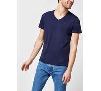 Tommy Jeans - TJM Original Jersey Tee V Neck Blu - Abbigliamento M Blu