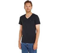 Tommy Jeans Tjm Original Jersey V Neck Tee Dm0dm04410 Top in maglia a maniche corte, Nero (Tommy Black), XL Uomo