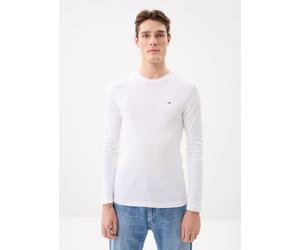 Tommy Jeans - Tjm Original Rib Lon Bianco - Abbigliamento M Bianco