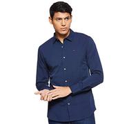 Tommy Jeans Uomo Camicia blu scuro / rosso / bianco, Taglia XXL