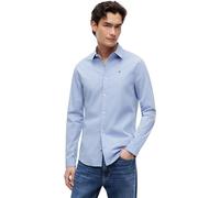 Tommy Jeans Tjm Original Stretch Shirt Dm0dm04405, Camicia a Maniche Lunghe Uomo, Blu (Lavender Lustre), XS