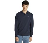 Tommy Jeans Placket Slim Fit Long Sleeve Polo Blu S Uomo