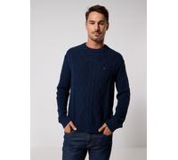 Maglione strutturato in filato spesso Blu L Tinta unita