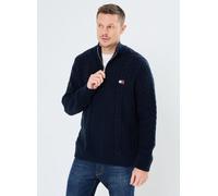 Tommy Jeans - Tjm Reg Cable S Flag DM0DM20301 Blu - Abbigliamento XXL Blu