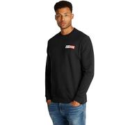 Tommy Jeans Tjm Reg Entry Graphic Crew Ext Dm0Dm20341, Felpa Pullover, Uomo, Nero (Black), XXL Plus