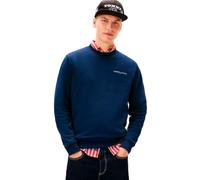 Tommy Jeans Tjm Reg Linear Crew Ext Dm0Dm20249, Felpa Pullover, Uomo, Blu (Dark Night Navy), M