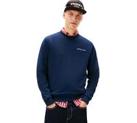 Tommy Jeans Tjm Reg Linear Crew Ext Dm0Dm20249, Felpa Pullover, Uomo, Blu (Dark Night Navy), XL
