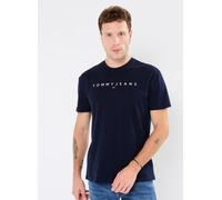 Tommy Jeans Tjm Reg Linear Logo Tee Ext Dm0Dm20744, Maglietta a Maniche Corte, Uomo, Blu (Dark Night Navy), L