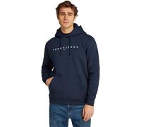 Tommy Jeans Tjm Reg Linear Logo Hoodie Ext Dm0Dm20746, Felpa con Cappuccio, Uomo, Blu (Dark Night Navy), L