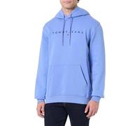 Tommy Jeans Tjm Reg Linear Logo Hoodie Ext Dm0Dm20746, Felpa con Cappuccio, Uomo, Blu (Light Horizon Blue), L