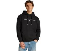 Tommy Jeans Tjm Reg Linear Logo Hoodie Ext Dm0Dm20746, Felpa con Cappuccio, Uomo, Nero (Black), L