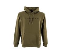 Tommy Jeans Tjm Reg Linear Logo Hoodie Ext Dm0Dm20746, Felpa con Cappuccio, Uomo, Verde (Dark Greenery), S