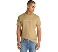 Tommy Jeans Tjm Reg Linear Logo Tee Ext Dm0Dm20744, Maglietta a Maniche Corte, Uomo, Beige (Relic Tan), XXL Plus