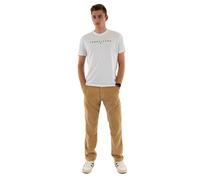 Tommy Jeans Tjm Reg Linear Logo Tee Ext Dm0Dm20744, Maglietta a Maniche Corte, Uomo, Bianco (White), XXL