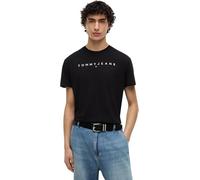 Tommy Jeans Tjm Reg Linear Logo Tee Ext Dm0Dm20744, Maglietta a Maniche Corte, Uomo, Nero (Black), L