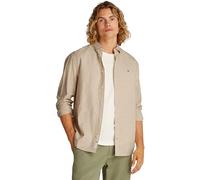 Tommy Jeans Tjm Reg Linen Blend LS Shirt Ext, Camicia L/S Uomo, Beige (Relic Tan), M