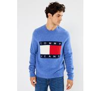 Tommy Jeans - Tjm Reg Melange Flag DM0DM19442 Blu - Abbigliamento XL Blu