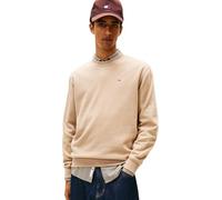 Tommy Jeans Tjm Reg S Flag Crew Dm0Dm20741, Felpa Pullover, Uomo, Beige (Coastal Taupe), S