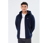 Tommy Jeans Tjm Reg S Flag Zip Fleece Thru Dm0dm20743, Felpa con Cappuccio e Zip Uomo, Blue (Dark Night Navy), L
