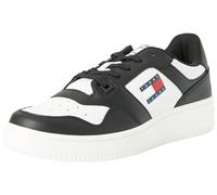 Tommy Jeans Tjm Retro Basket Ess Em0Em01395, Sneaker, Uomo, Bianco (Black/Ecru), 41 EU