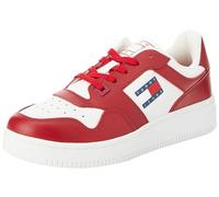 Tommy Jeans Tjm Retro Basket Ess Em0Em01395, Sneaker, Uomo, Rosso (Medium Red), 43 EU