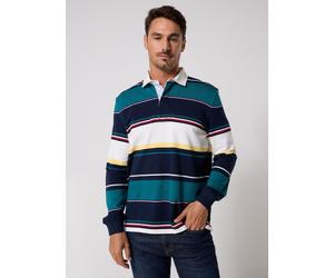 Tommy Jeans - Tjm Rlx Stripe Rugby Multicolore - Abbigliamento L Multicolore