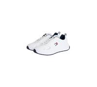 Tommy Jeans Tjm Runner Leather Em0Em01621, Basso Top Uomo, White (Ecru), 43 EU