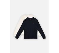 Tommy Jeans Tjm Slim 2Pack L/S Ext Dm0Dm22148, Maglietta a Maniche Lunghe, Uomo, Multicolore (Ecru/Dark Night Navy), L