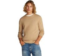 Tommy Jeans Tjm Slim Essential Light Sweater Pullover, Beige (Relic Tan), XXL Plus Uomo