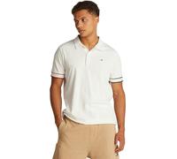 Tommy Jeans Tjm Slim Flag Cuff Polo Ext Dm0Dm21306, Polo a Maniche Corte, Uomo, Bianco (Ecru), M