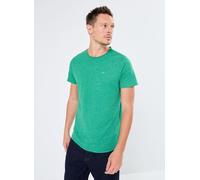 Tommy Jeans - TJM Slim Jaspe Crew Neck Verde - Abbigliamento XS Verde