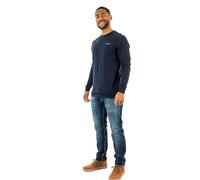 Tommy Jeans Tjm Slim Linear Chest LS Tee Ext Dm0Dm21138, Maglietta a Maniche Lunghe, Uomo, Blu (Dark Night Navy), XS