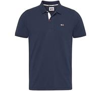 Tommy Jeans Tjm Slim Placket Polo Dm0dm15370, Polo a maniche corte Uomo, Blu (Twilight Navy), L