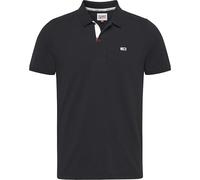 Tommy Jeans Tjm Slim Placket Polo Dm0dm15370, Polo a maniche corte Uomo, Nero (Black), S