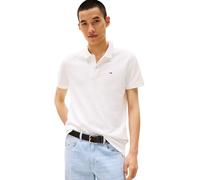 Tommy Jeans Tjm Slim Placket Polo Ext, Polo a Maniche Corte Uomo, Bianco (Ecru), S