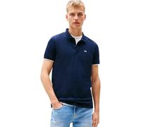 Tommy Jeans Tjm Slim Placket Polo Ext, Polo a Maniche Corte Uomo, Blu (Dark Night Navy), XS