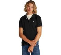 Tommy Jeans Tjm Slim Placket Polo Ext, Polo a Maniche Corte Uomo, Nero (Black), S