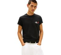 Tommy Jeans Tjm Slim Sign Chest SS Tee Ext DM0DM22538 S/S T-Shirt, Nero (Nero), XL