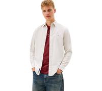 Tommy Jeans Tjm Slim Stripe Oxford Shirt Ext Dm0dm20668 Camicia L/S, Verde (Verde Scuro/Strisce), L Uomo, Verde (Verde Scuro/Strisce), L