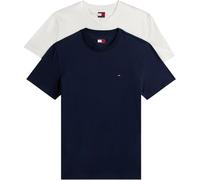 Tommy Jeans Tjm Xslim 2pack Jersey Tee Ext Dm0dm20687, Maglietta a Maniche Corte Uomo, Multicolore (Ecru/Dark Night Navy), XS (Pacco da 2)