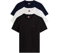 Tommy Jeans Tjm Xslim 3 Pack Tee Dm0dm21579 Maglietta S/S, Multi (Black/Dark Night Navy/Ecru), 3XL Plus Uomo