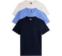 Tommy Jeans Tjm Xslim 3 Pack Tee Ext Dm0Dm21579 Maglietta S/S, Multi (Dnn/Ancient White/Lt Hori Blue), M Adulto