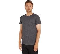 Tommy Jeans TJM XSLIM JASPE C NECK EXT, S/S Knit Tops Uomo, Nero (Black), XXS