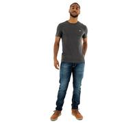 Tommy Jeans Tjm Xslim Jaspe Htr Tee Ext Dm0Dm20363, Maglietta a Maniche Corte, Uomo, Grigio (Washed Black Htr), XL